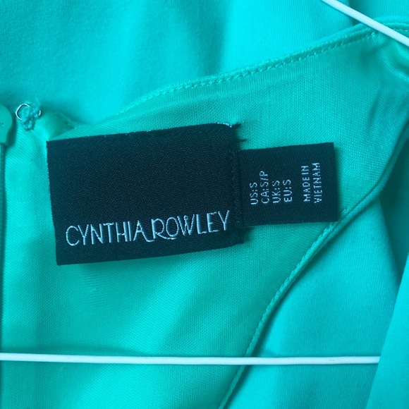 ❤️Cynthia Rowley Teal Dress Sleeveless Small - Picture 3 of 6